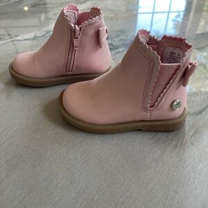 Pink Kids Ankle Boots